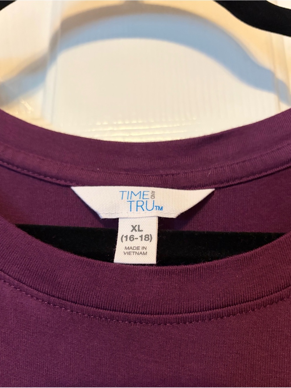 Time and Tru Sleeveless Swing Tank Dress in Deep Plum, Size XL π - Picture 2 of 8